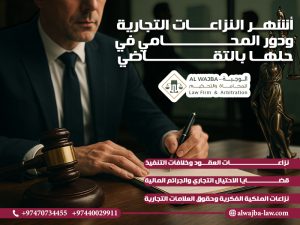 أشهر النزاعات التجارية ودور المحامي في حلها بالتقاضي