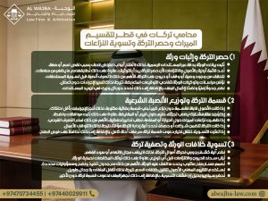 محامي تركات في قطر لتقسيم الميراث وحصر التركة وتسوية النزاعات