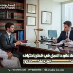 صياغة عقود العمل في قطر باحتراف مع محامي متخصص